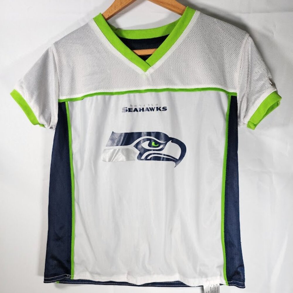 Seattle Seahawks NFL Play Flag Football Reversible Jersey Size Youth Large